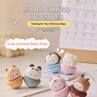 Elevora cute scented roly-poly figurines